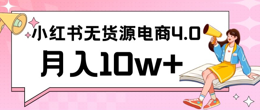 小红书新电商实战,无货源实操从0到1月入10w+联合抖音放大收益【揭秘】-淘金日记