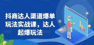 抖商达人渠道爆单玩法实战课,达人起爆玩法-淘金日记