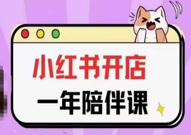 三九小红书开店一年陪伴课(更新)，从0到1玩赚小红书开店-淘金日记