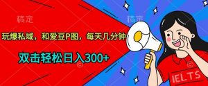 玩爆私域,和爱豆P图,每天几分钟 轻松日入300+【揭秘】-淘金日记