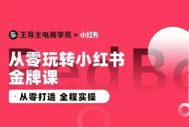 王导主·小红书电商运营实操课,从零打造 全程实操-淘金日记