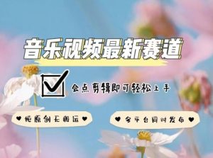 音乐视频赛道最新玩法,纯原创不违规,可所有平台同时发布,会点剪辑即可轻松拿捏【揭秘】-淘金日记