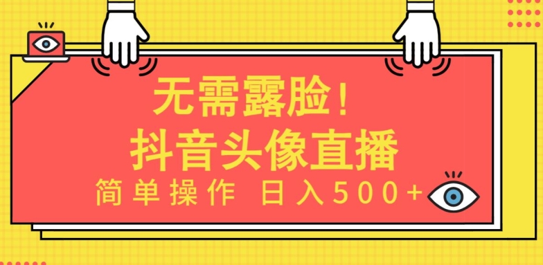 无需露脸,Ai头像直播项目,简单操作日入500+【揭秘】-淘金日记