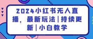 2024小红书无人直播,最新玩法|持续更新|小白教学-淘金日记