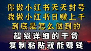 都知道小红书能引流私域变现，可为什么我能一天引流几十人变现上千，但你却频频封号违规被限流【揭秘】-淘金日记