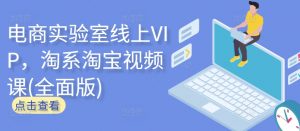 电商实验室线上VIP,淘系淘宝视频课(全面版)-淘金日记