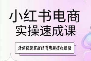 小红书电商实操速成课,让你快速掌握红书电商核心技能-淘金日记