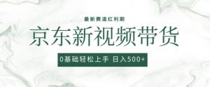2024最新京东视频带货项目，最新0粉强开无脑搬运爆款玩法，小白轻松上手【揭秘】-淘金日记