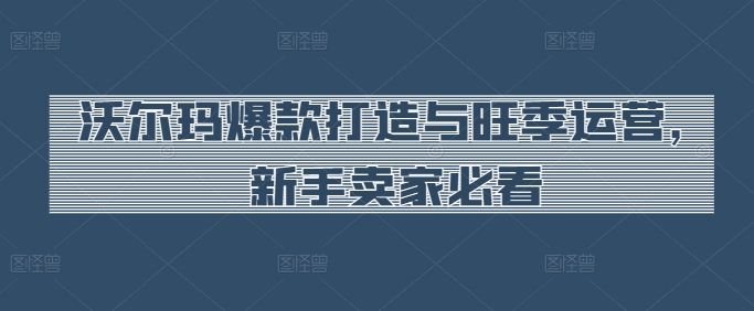 沃尔玛爆款打造与旺季运营,新手卖家必看-淘金日记