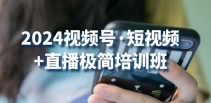 2024视频号·短视频+直播极简培训班:抓住视频号风口,流量红利-淘金日记