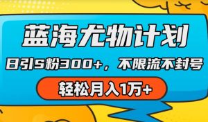蓝海尤物计划，AI重绘美女视频，日引s粉300+，不限流不封号，轻松月入1w+【揭秘】-淘金日记