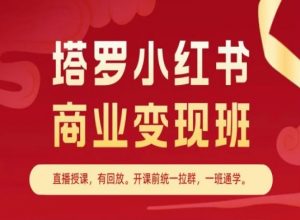 塔罗小红书商业变现班，小红书变现教程-淘金日记