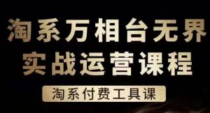 淘系万相台无界实战运营课,淘系付费工具课-淘金日记