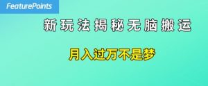 简单操作,每天50美元收入,搬运就是赚钱的秘诀【揭秘】-淘金日记