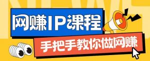 ip合伙人打造1.0，从0到1教你做网创，实现月入过万【揭秘】-淘金日记