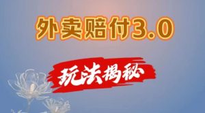 外卖赔付3.0玩法揭秘，简单易上手，在家用手机操作，每日500+【仅揭秘】-淘金日记