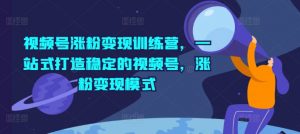 视频号涨粉变现训练营,一站式打造稳定的视频号,涨粉变现模式-淘金日记