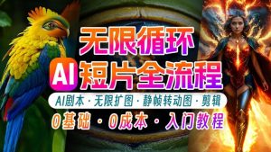 AI剪辑无限循环画面：新手轻松月入上万的秘技【揭秘】-淘金日记