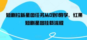 短剧拉新星图任务从0到1教学，红果短剧星图挂载流程-淘金日记