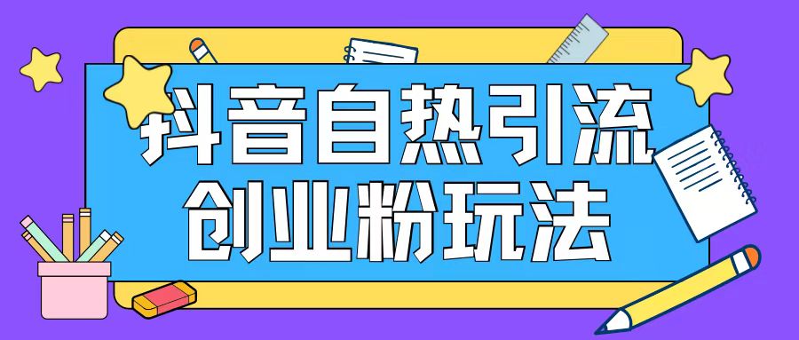 抖音引流创业粉自热玩法日引200+精准粉-淘金日记