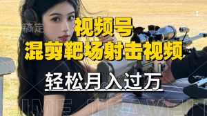 利用海外靶场射击视频,赚视频号分成收益,操作简单,适合宝妈,上班族【揭秘】-淘金日记