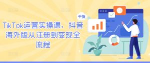 TikTok运营实操课，抖音海外版从注册到变现全流程-淘金日记