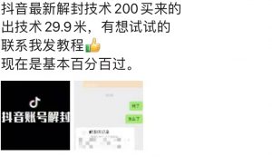 9.21抖音最新解封禁言操作，新口子，嘎嘎新，自测-淘金日记