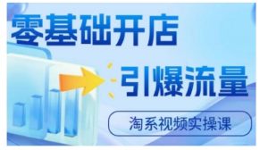 淘宝电商视频实操课,零基础开店,引爆流量-淘金日记