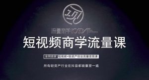 短视频商学流量课+口播拍摄剪辑，​短视频+轻资产创业流量变现课-淘金日记