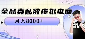 全品类私欲虚拟电商,月入8000+【揭秘】-淘金日记