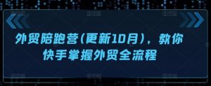 外贸陪跑营(更新10月),教你快手掌握外贸全流程-淘金日记