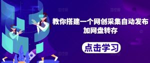 教你搭建一个网创采集自动发布加网盘转存-淘金日记