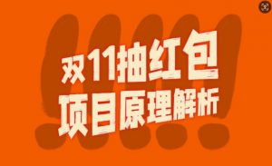 双11抽红包视频裂变项目【完整制作攻略】_长期的暴利打法-淘金日记