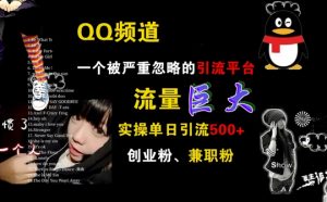 QQ频道,一个被严重忽略的引流平台,流量巨大 实操单日引流500+创业粉兼职粉【揭秘】-淘金日记