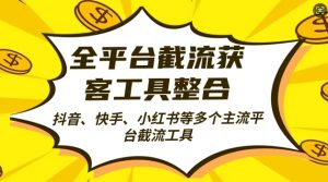全平台截流获客工县整合全自动引流,日引2000+精准客户【揭秘】-淘金日记