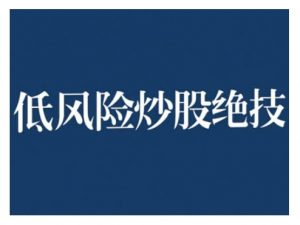 2024低风险股票实操营，低风险，高回报-淘金日记