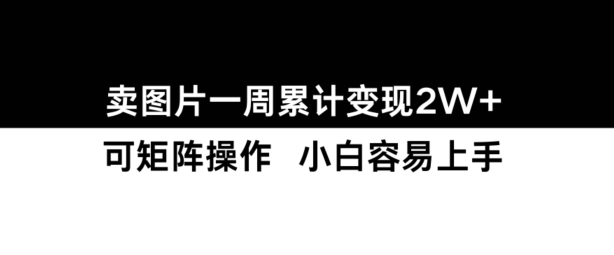 小红书【卖图片】一周累计变现2W+小白易上手-淘金日记