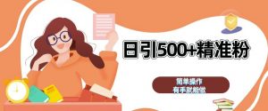 私域引流获客神器,全自动引流玩法日引 500+精准粉 加爆你的微信【揭秘】-淘金日记