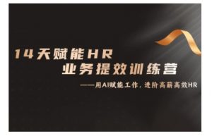 14天ChatGPT赋能HR业务提效训练营,从小白到应用高手-淘金日记