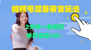视频号混剪玩法,2分钟一条视频,单月变现2W+【揭秘】-淘金日记