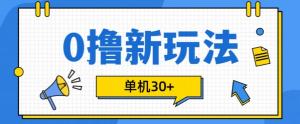 0撸项目新玩法，可批量操作，单机30+，有手机就行【揭秘】-淘金日记