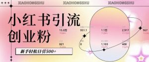小红书私域引流无脑操作法:AI生成内容,粉丝自动转化,新手轻松日引500+创业粉-淘金日记