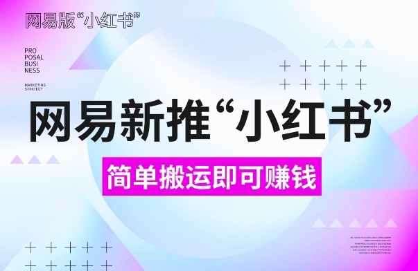 网易官方新推“小红书”,搬运即有收益,新手小白千万别错过(附详细教程)【揭秘】-淘金日记
