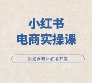 小红薯电商实操课,小红书开店实操必学课-淘金日记