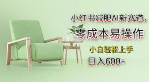 小红书减肥AI新赛道，零成本易操作，日入多张，小白轻松上手【揭秘】-淘金日记