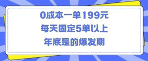 人人都需要的东西0成本一单199元每天固定5单以上年底是的爆发期【揭秘】-淘金日记