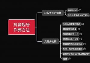 古木抖音起号作弊方法鱼塘起号,获取更多流量,卖更多的钱-淘金日记