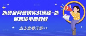 外贸全网营销实战课程-外贸跨境电商教程-淘金日记