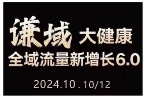 大健康全域流量新增长6.0,公域+私域,直播+短视频,从定位到变现的实操终点站-淘金日记
