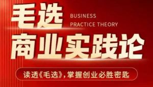 毛选商业实践论，读透《毛选》掌握创业必胜密匙-淘金日记